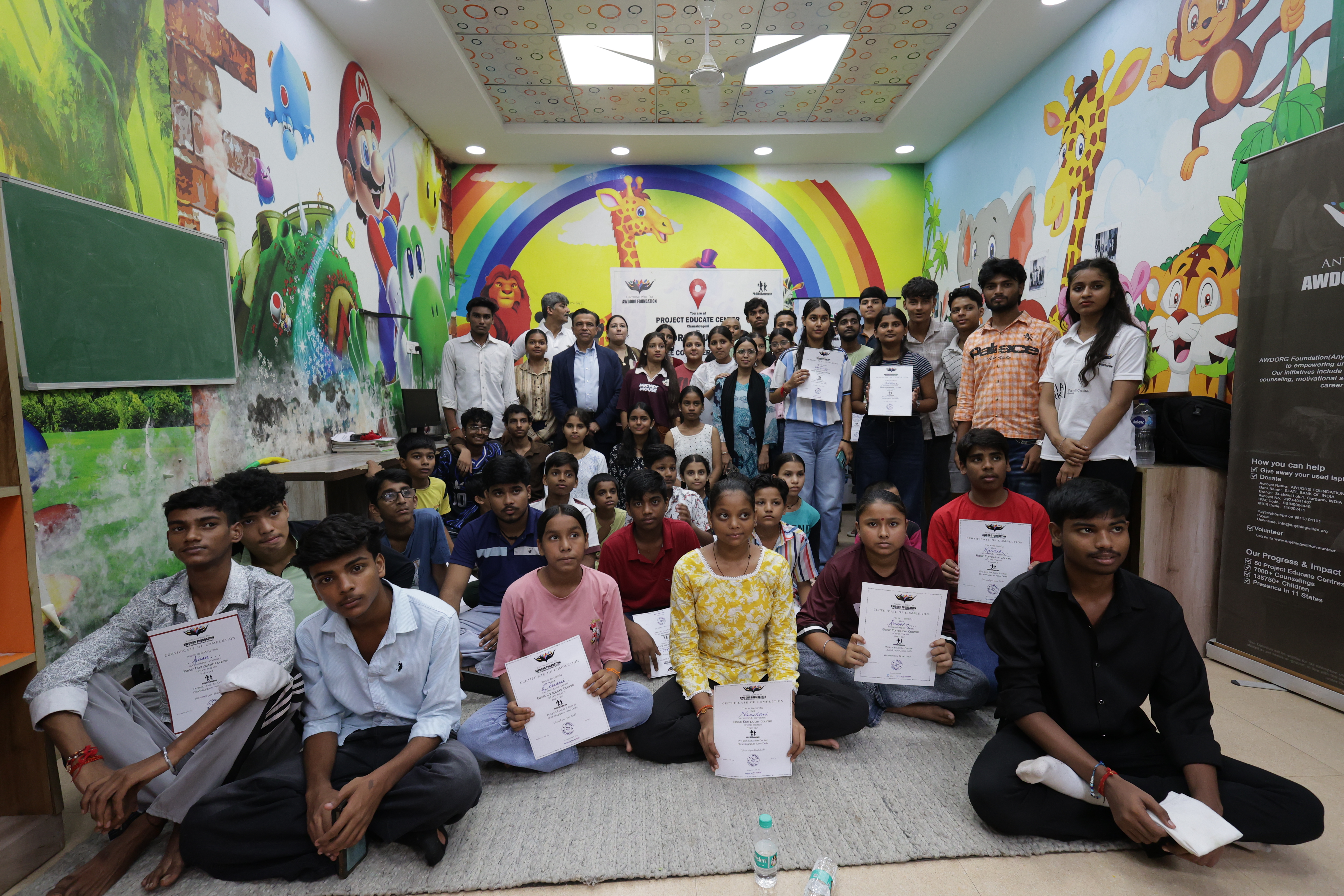 “Empowering Students Through Digital Skills – Certificate Distribution Ceremony”.